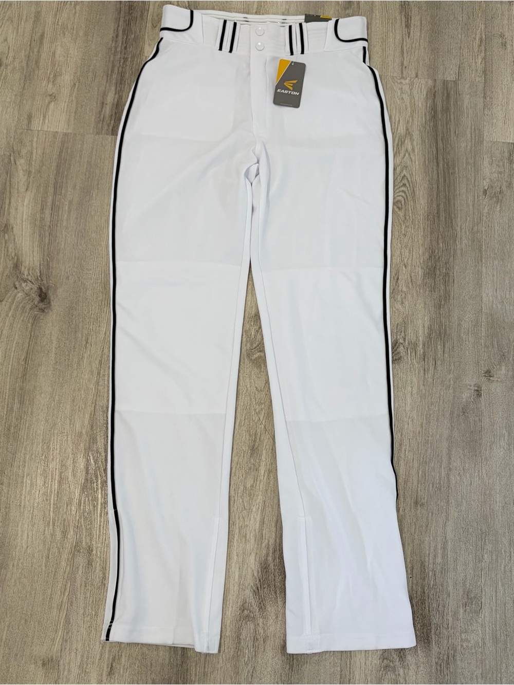 Easton Walk Off Baseball Pants Men’s Large White Black Stripe New Medium 32-34